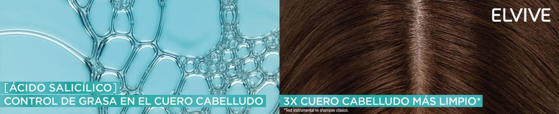 Ácido salicílico en el pelo para controlar el cabello graso